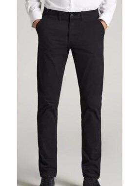 American Tall Carman Taperedd Chino Pants Men Size 42 x 36 Tall NWT Black Casual